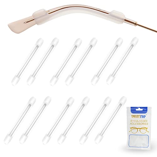 SMARTTOP Silicone Eyeglasses Temple Tips Sleeve Retainer, Anti-Slip Elastic Glasses Ear Grip Comfort Eyeglasses Retainers Behind The Ears for Reading Glasses Sunglasses - Image 1