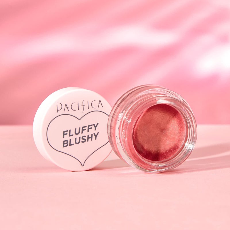 Pacifica Fluffy Blushy Cream Blush â€“ Face Makeup - Bloom Bright Fuchsia Air-Whipped Cheek & Lip Color, Bold Buildable Pigment, Lightweight, Buildable, Dewy Finish, Vegan Collagen Infused Clean Beauty - Image 3