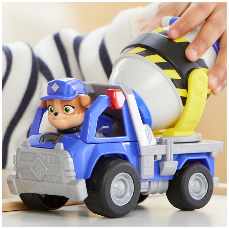 Rubble & Crew, Mixâ€™s Cement Mixer Toy Truck with Action Figure and Movable Construction Toys, Kids Toys for Ages 3 and Up - Image 4