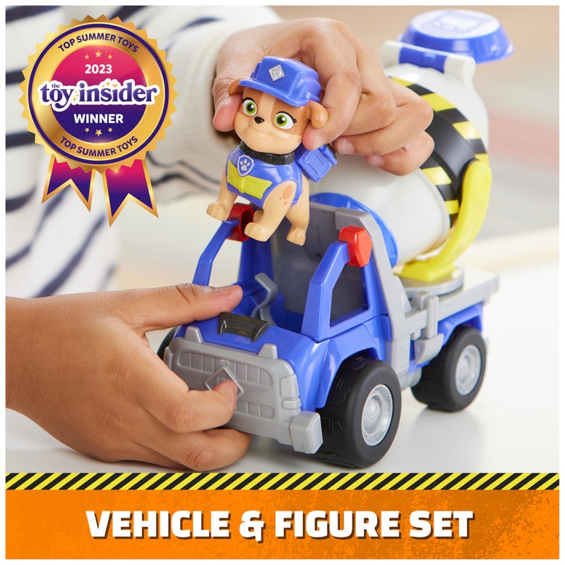Rubble & Crew, Mixâ€™s Cement Mixer Toy Truck with Action Figure and Movable Construction Toys, Kids Toys for Ages 3 and Up - Image 2