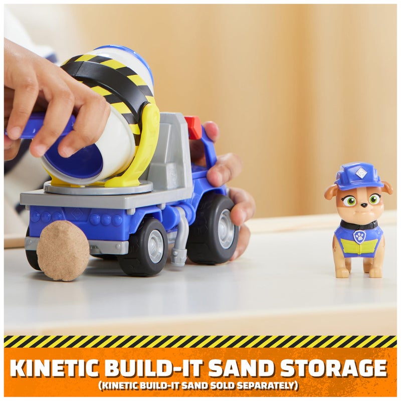 Rubble & Crew, Mixâ€™s Cement Mixer Toy Truck with Action Figure and Movable Construction Toys, Kids Toys for Ages 3 and Up - Image 3