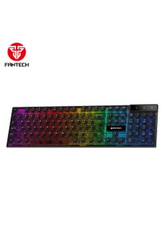 FANTECH Fantech Shikari K515 RGB Gaming Keyboard With Anti-Ghosting Keys, 104 Keys, Transparent Cover Keycaps, LED Modes, Dedicated Multi-Media Keys, Adjustable Feet  - Image 1