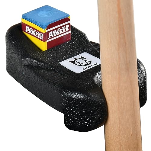 CROWN ME Cue Hoder, Cue Rest Cue Stick Holder, Portable Weighted Billiard Cue Rack with Chalk Holder, Pool Cue Holder, 1 Holes - Image 4