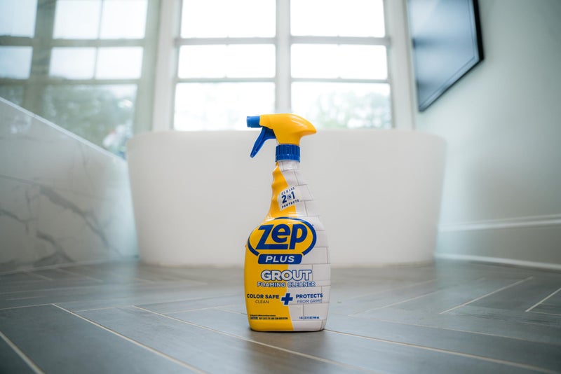 Zep Plus Grout Foaming Cleaner - 32 Fl OZ - R54212-2-in-1 benefits clean while protecting grout from water, dirt and grime - Image 2