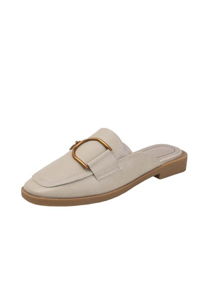 Summer Korean Version Of Lazy Women's Shoes With Half Drag Toe Caps