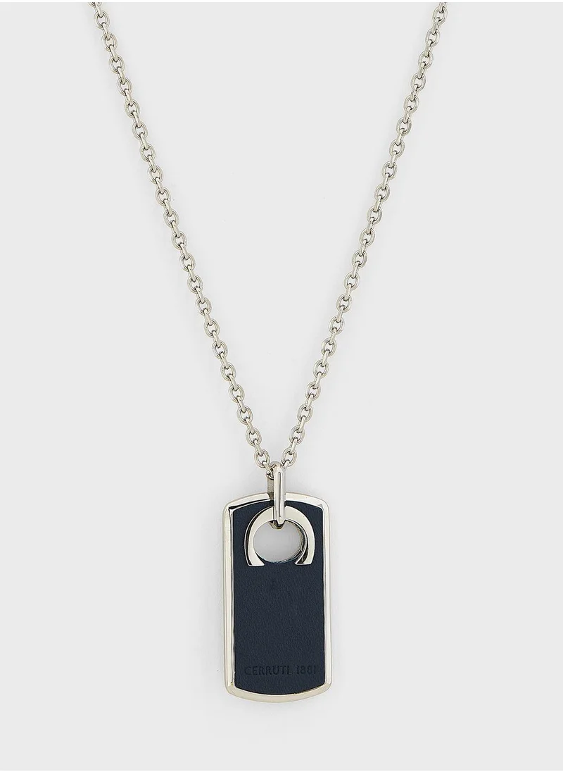 CERRUTI 1881 Ciagn2214102 Tag Pendant Necklace