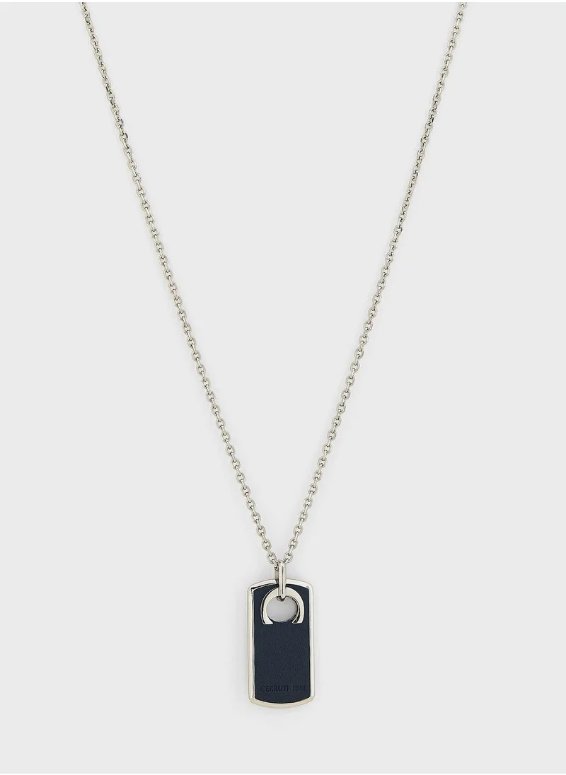 CERRUTI 1881 Ciagn2214102 Tag Pendant Necklace