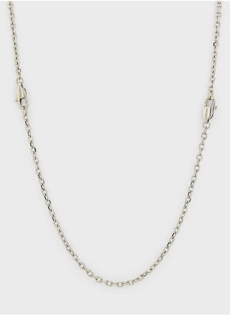 CERRUTI 1881 Ciagn2214102 Tag Pendant Necklace
