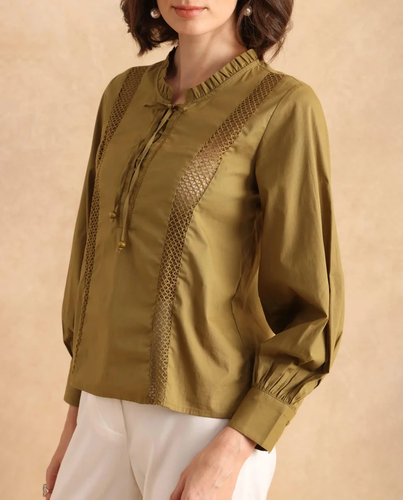 Rareism Women's Regular Fit Plain Top