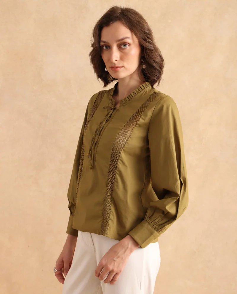 Rareism Women's Regular Fit Plain Top