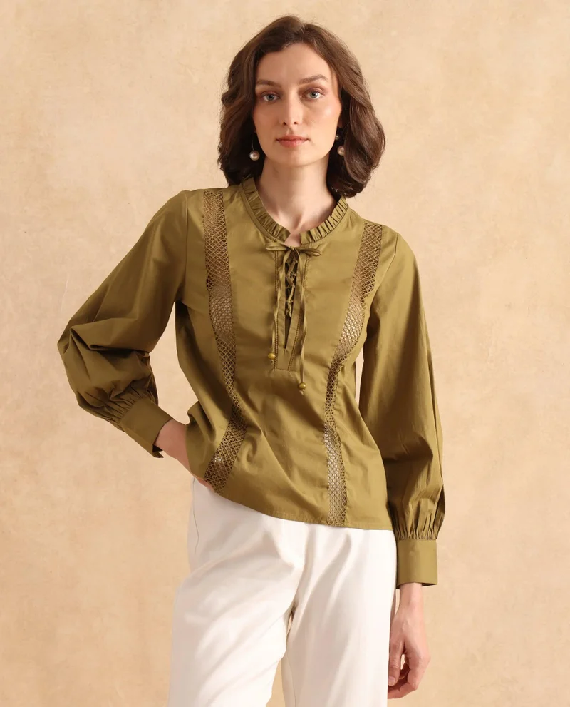 Rareism Women's Regular Fit Plain Top