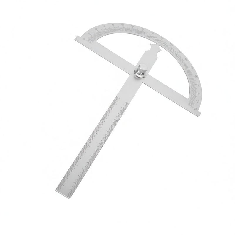 0-180 Degree Stainless Steel Protractor Goniometer Angle Finder Gauge 15cm Ruler 150 * 200mm - Image 4
