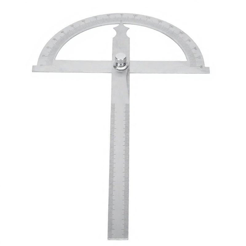0-180 Degree Stainless Steel Protractor Goniometer Angle Finder Gauge 15cm Ruler 150 * 200mm - Image 5