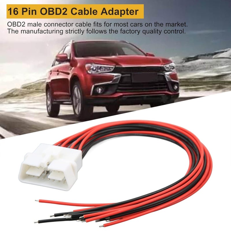 16 Pin OBD2 Male Pigtail Cable 30cm 3pcs J1962 Diagnostic Extension Wire - Image 5
