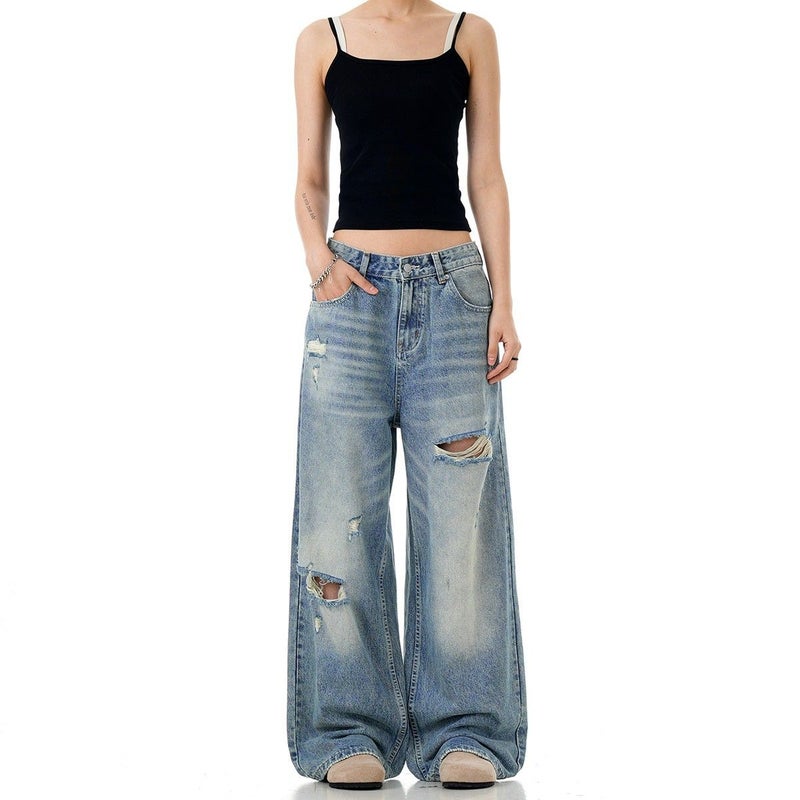Vintage Classic European-American Design Daily Commute Jeans  Size_S - Image 3