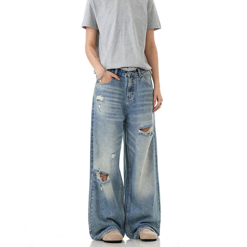Vintage Classic European-American Design Daily Commute Jeans  Size_S - Image 4