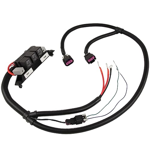 Jiacheng Speed Electric Dual Fan Control Wiring Harness 674-00923 Compatible with Chevy Silverado Suburban Tahoe Avalanche & GMC Yukon Sierra, Gasoline Engines Only - Image 2