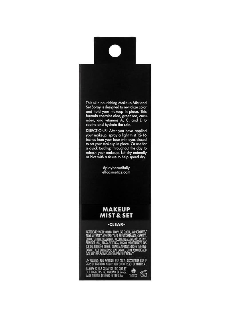 إلف رذاذ مكياج ومجموعة رذاذ خفيف الوزن يدوم طويلاً، يرطب طوال اليوم، يرطب وينعش، غني بخيار الصبار والشاي الأخضر، 2.02 أونصة سائلة - Image 2