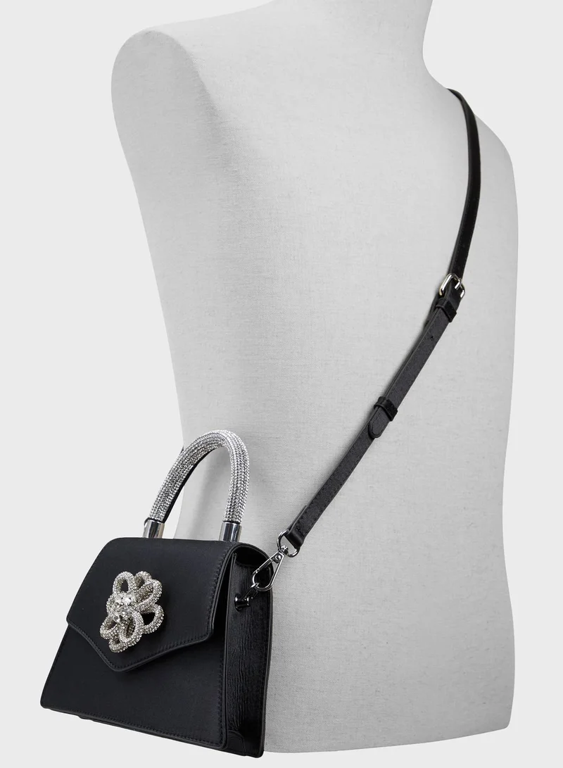 CALL IT SPRING Flowery Top Handle Crossbody Bag