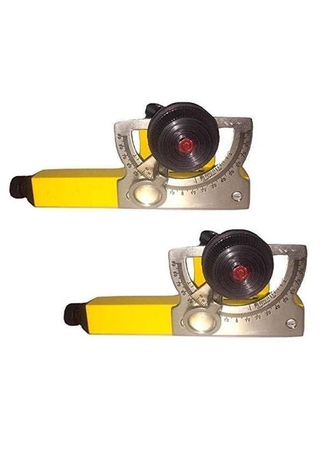 Abney Level Surveying Leveling Instruments Portable Level Construction with Slow Motion Adjustment Pack Of 2 Pcs