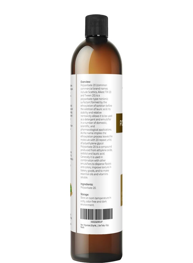 velona Polysorbate 20 by Velona - 8 Fl Oz | Solubilizer, Food & Cosmetic Grade | All Natural for Cooking, Skin Care and Bath Bombs | Use Today - Enjoy Results - Image 3