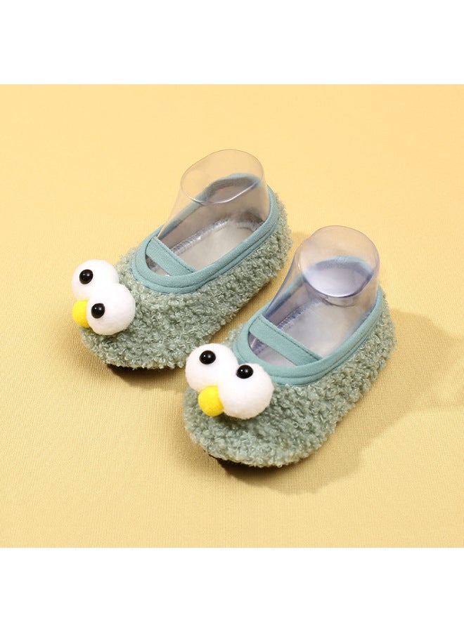 Baby Autumn And Winter Socks Plus Velvet Padded Non-slip Warm Baby Socks Shoes Playground Early Classroom Floor Socks Shoes