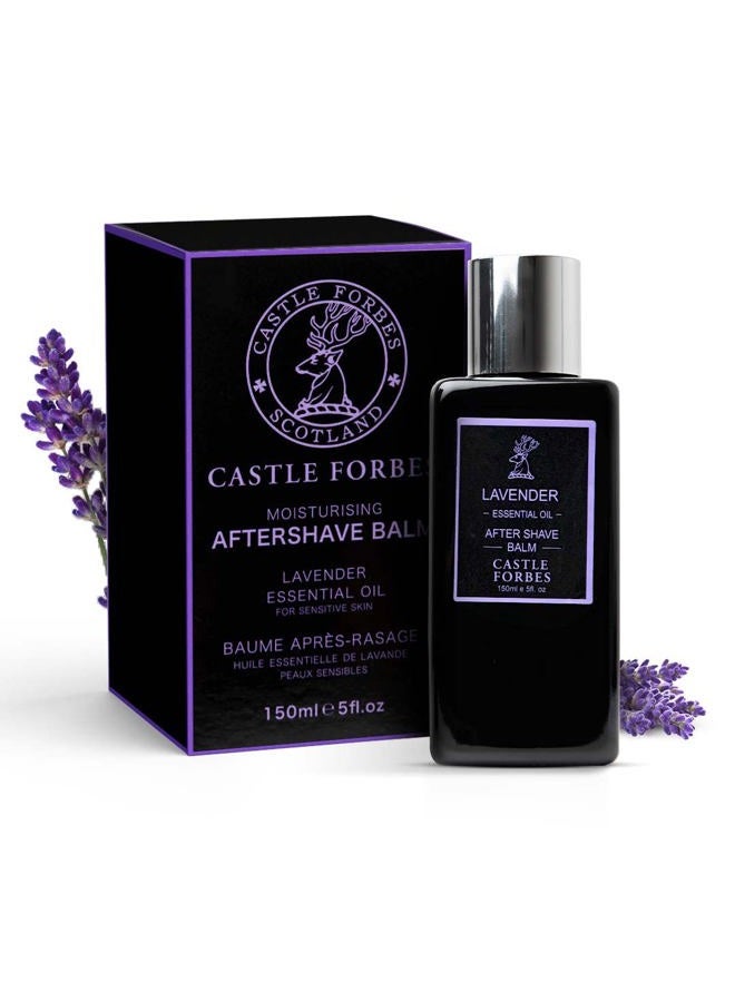 Castle Forbes بلسم ما بعد الحلاقة من فوربس باللافندر للرجال، 5 أونصة سائلة | لوشن مرطب بعد الحلاقة مع زيوت أساسية | بلسم وجه مهدئ ومنعش | خالي من الكحول للعناية بالبشرة بعد الحلاقة لجميع أنواع البشرة - Image 1