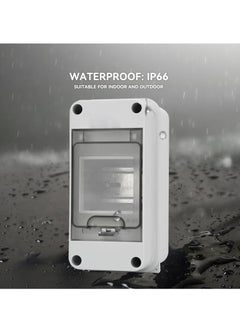 SYOSI 3 Way Circuit Breaker Box MCB Distribution Protection, Miniature Circuit Breaker With DIN Rail, IP65 Waterproof, Suitable for Indoor and Outdoor Use  - Image 2