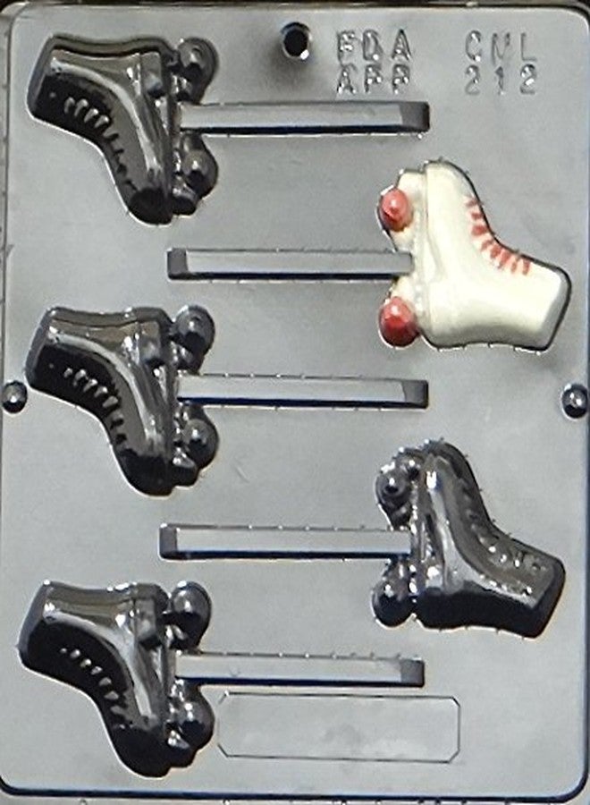 Lollipops Roller Skate Lollipop Chocolate Candy Mold 212-5 Cavities, 2.5" Each Piece - Image 3