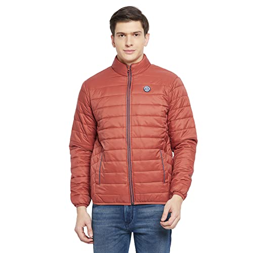 Duke Men's Nylon Standard Length Bomber Jacket (WSDZ834_Rust_XL) - Image 1