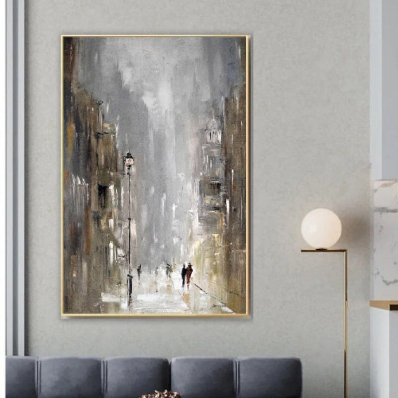 Marktna Modern design canvas painting with a hollow frame, size (60×90), one piece - Image 1