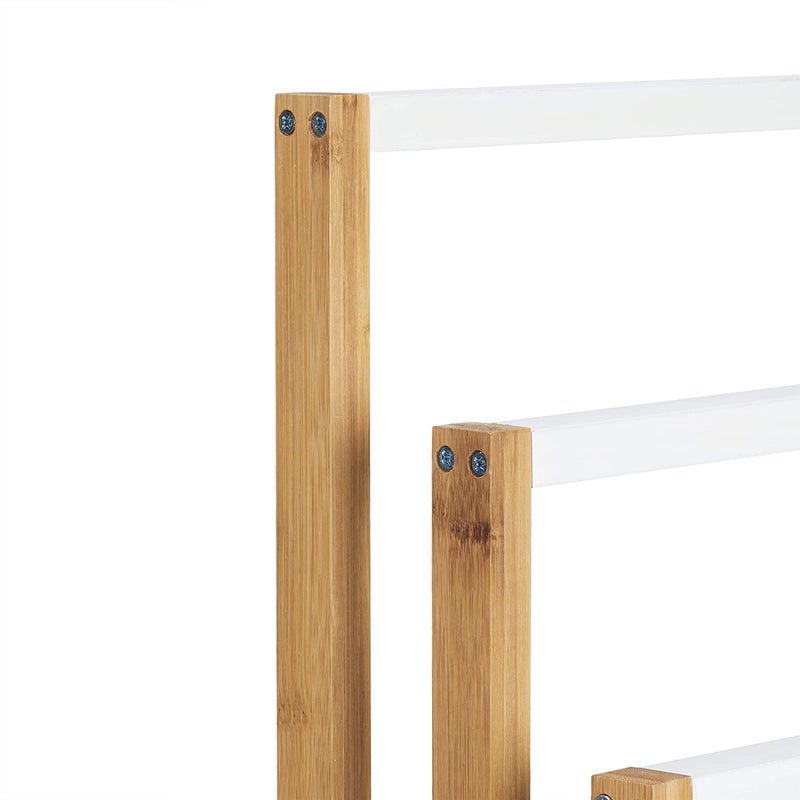 Elegant Classic Freestanding Towel Stand Floor Standing Towel StandBath OrganizerTowel Drying Rack 45 x 22 x 86 TR22  - Image 2