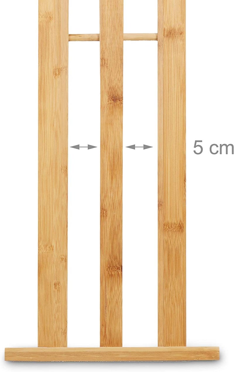 Elegant Classic Freestanding Towel Stand Floor Standing Towel StandBath OrganizerTowel Drying Rack 45 x 22 x 86 TR22  - Image 4