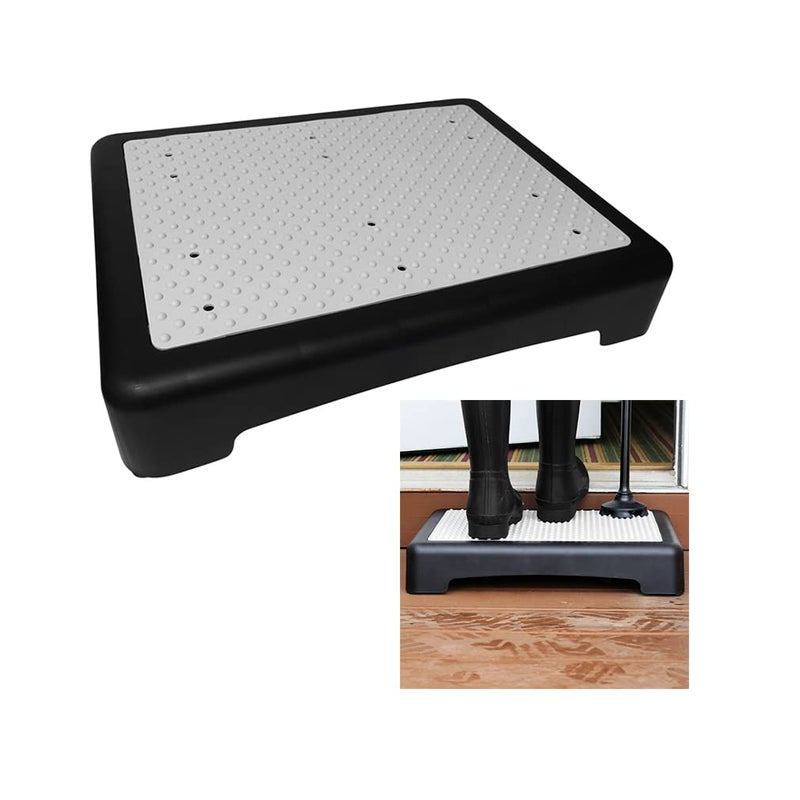 Evelots Mobility Low Step Stool for Seniors - Sturdy Half Step Large Platform for Adults, Elderly - Up to 425 Pounds - Nonslip - Indoor & Outdoor - Lightweight - Stairs, Bed, Bathtub, Shower, Car - Image 1