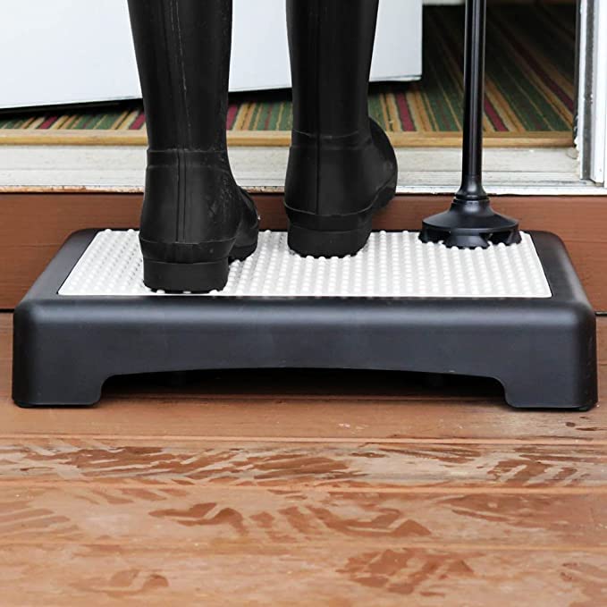 Evelots Mobility Low Step Stool for Seniors - Sturdy Half Step Large Platform for Adults, Elderly - Up to 425 Pounds - Nonslip - Indoor & Outdoor - Lightweight - Stairs, Bed, Bathtub, Shower, Car - Image 3