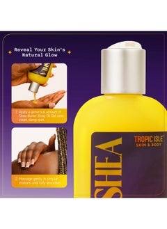 Tropic Isle Living ISLE OF SHEA Radiant Skin Nourishing Body Oil-Gel Shea Butter and Jamaican Black Castor Oil, Ideal for Dry Skin, Cruelty Free, 8oz  - Image 3
