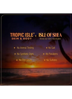 Tropic Isle Living ISLE OF SHEA Radiant Skin Nourishing Body Oil-Gel Shea Butter and Jamaican Black Castor Oil, Ideal for Dry Skin, Cruelty Free, 8oz  - Image 5