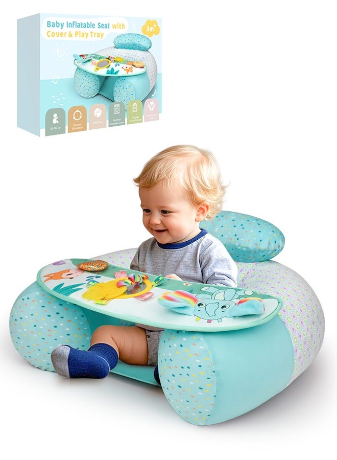 مقعد الطفل مع غطاء للرضع من 3-36 أشهر ، كرسي الطفل المحمول ، مقعد مع علبة استشعار حركة قابلة للإزالة ، مقعد الطفل ، الفيل - Image 1