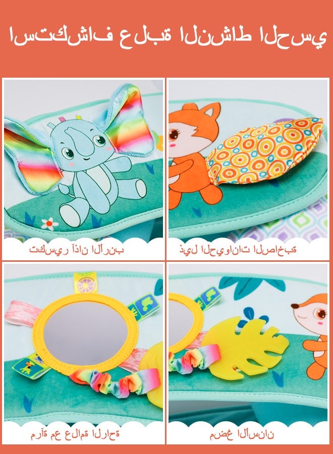 مقعد الطفل مع غطاء للرضع من 3-36 أشهر ، كرسي الطفل المحمول ، مقعد مع علبة استشعار حركة قابلة للإزالة ، مقعد الطفل ، الفيل - Image 5