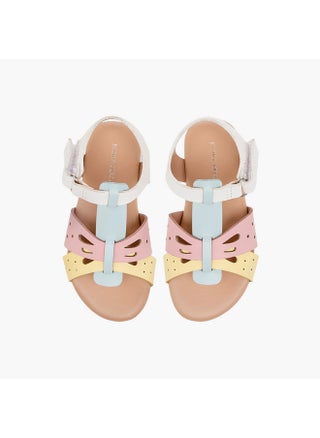 Girls Cutwork Detail Sandals with Hook and Loop Closure - pzsku/Z957D2B1D1E28FD963F4EZ/45/1744188175/30180b2c-9d38-466e-becb-d36249b727c2