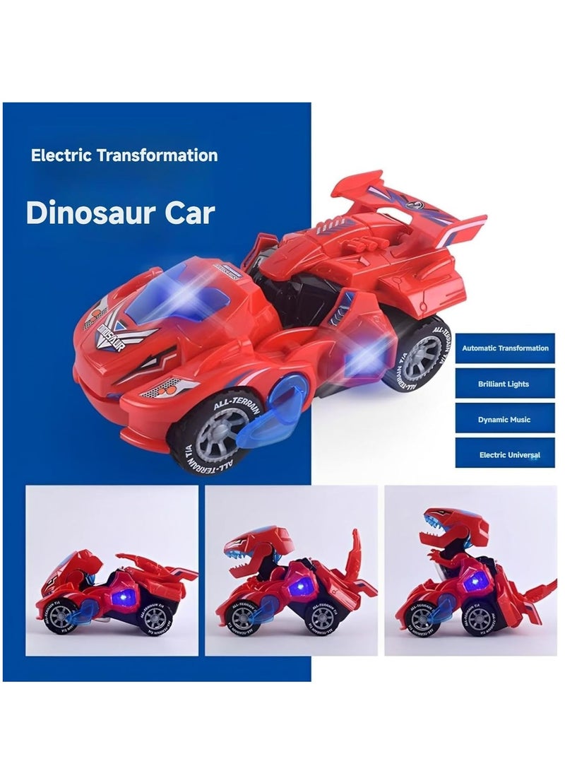 لعبة سيارة ديناصور للأطفال الذين تتراوح أعمارهم بين 3 و7 سنوات، هدية عيد ميلاد للبنين والبنات - Image 4