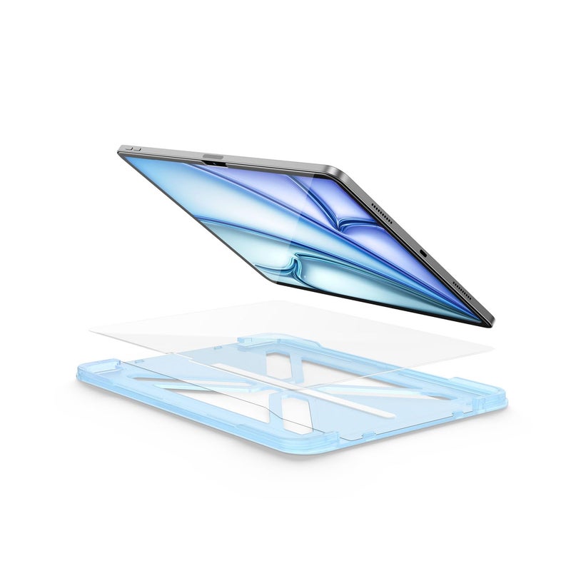 FLOLAB ONETIME NanoArmour Screen Protector for iPad Air 11 Inch 20242025 2026 Tempered Glass TruColor Blue Light Blocker No Blue Tint Original Display Color Ultra Clear Easy Install Durable - Image 2