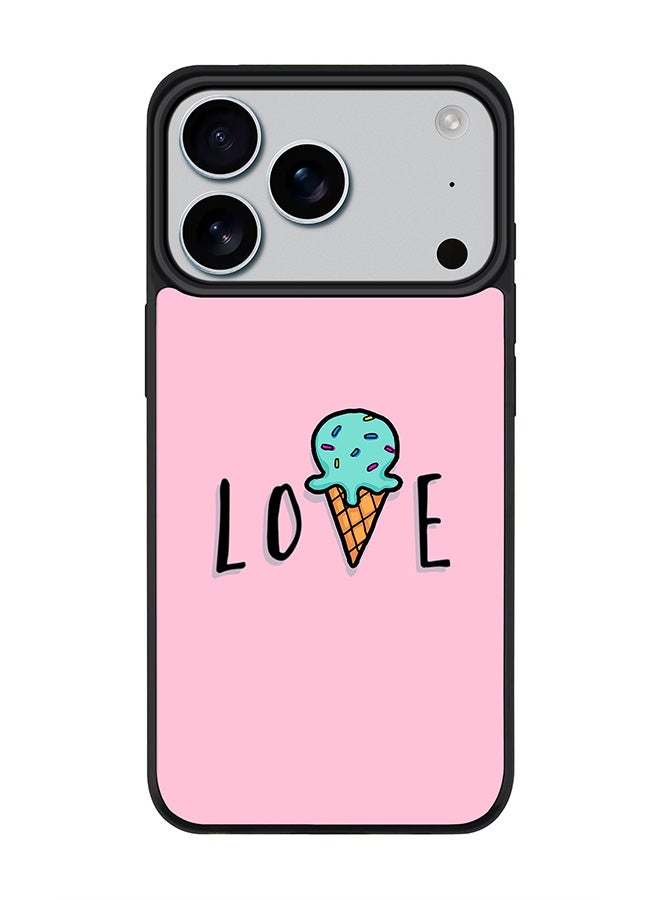 Stylizedd iPhone 17 Pro Case, [Compatible with MagSafe] Slim Magnetic cover Phone Case iPhone 17 Pro -LoveIcecream Cone - Image 1