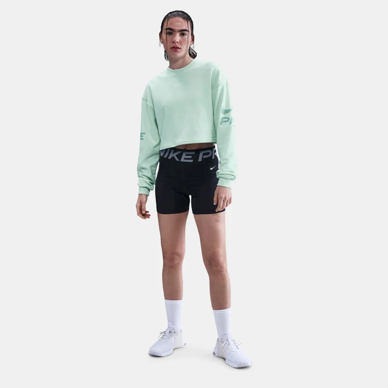 Nike Green Women's Pro Dri-FIT French Terry Sweatshirt for Women | Best Price UAE