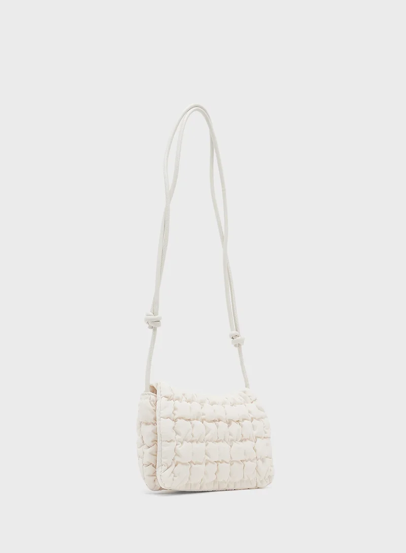 Ginger Quilted Woven Pattern Crossbody