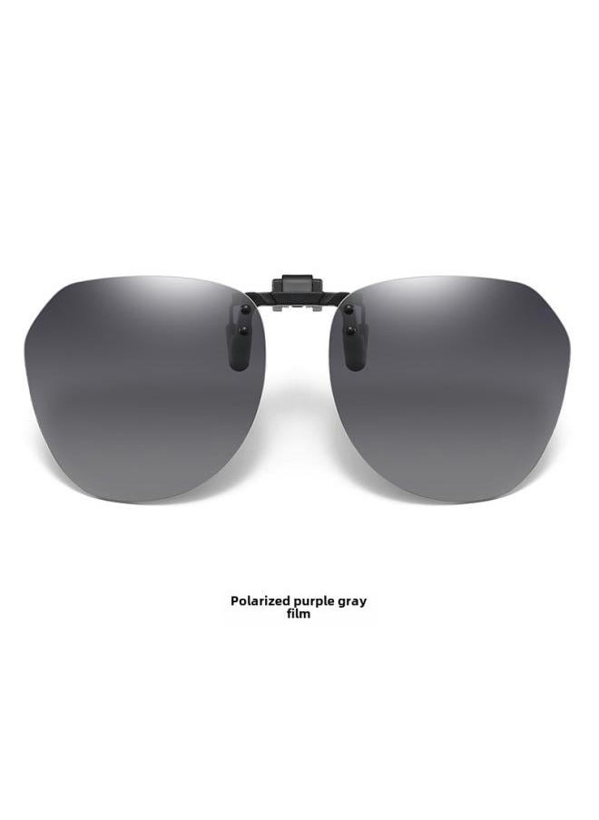 NIBEMINENT - Sunglasses Clip Men's Ultra-light Driving Special Anti-ultraviolet Polarized Can Be Upturned Myopia Glasses Women - Image 1
