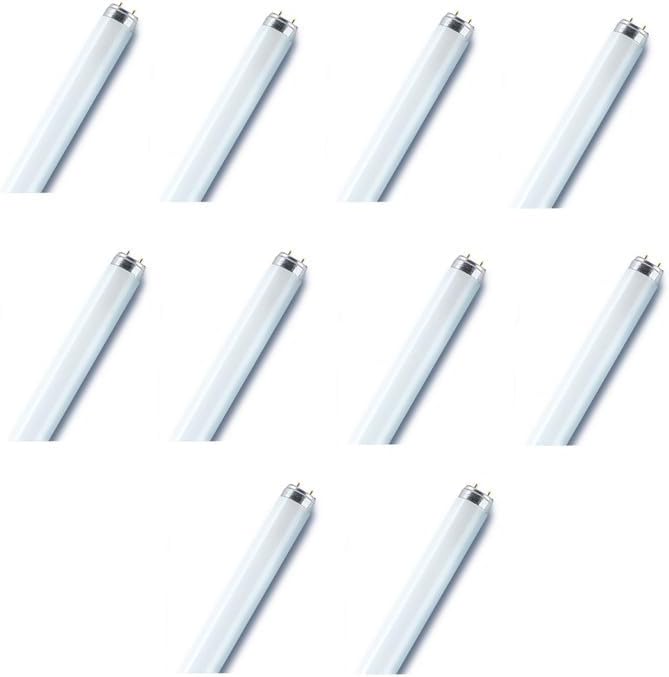 LEDVANCE Osram/Lumilux T8 Fluorescent Tube Light - Pack of 10 - Image 1