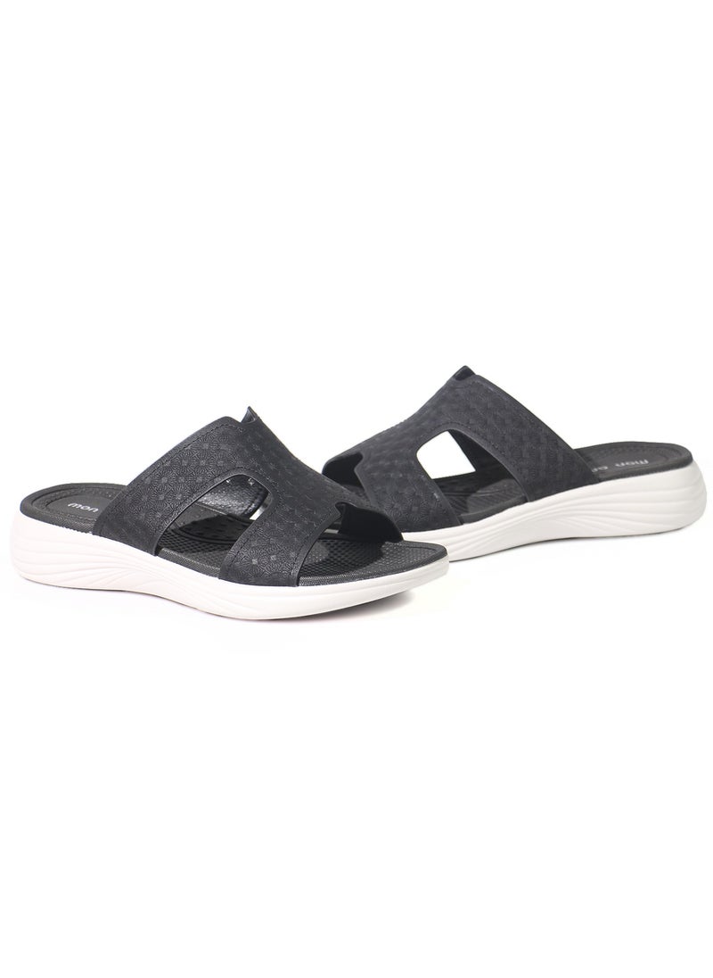 Mon Ami Flat Sandals for Women | Open Toe, Casual Slide Women Shoes for Girls & Ladies | Lightweight Girls Super Comfy Sandals  - Image 2