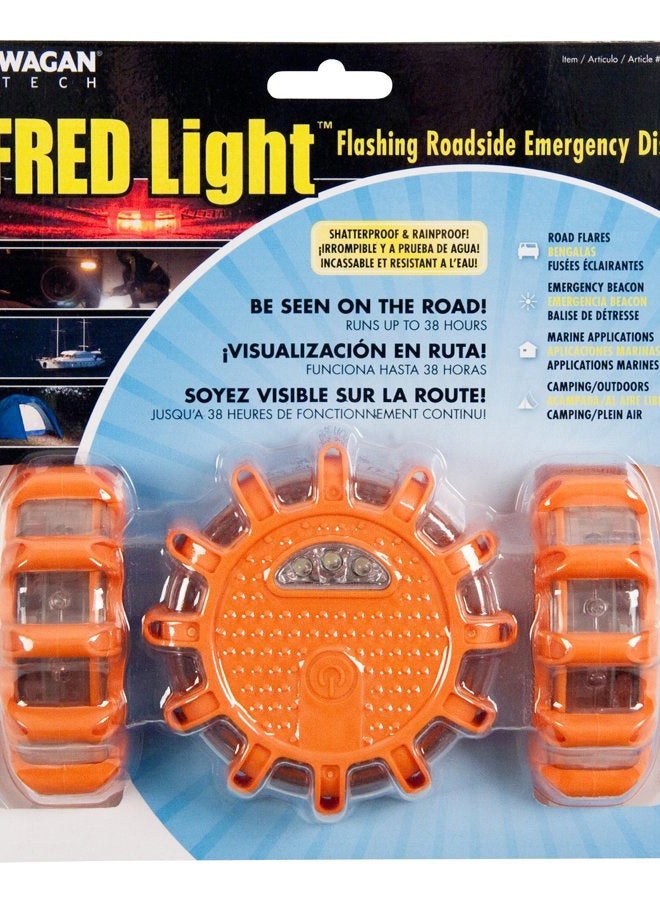 Wagan El2639-3 Fred Flashing Roadside Emergency Disc Led Flare (Pack Of 3) - Image 2