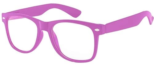 OWL Kids Clear Lens Glasses Protect Child's Eyes UVB UVA Purple - Image 1